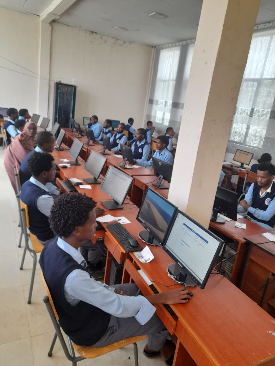 Haramaya Ifa Boru Special Boarding Secondary School Conducts Grade 12 National CBT Examination